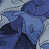 stropdas Fish blue