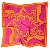 Sjaal Viva Silk fuchsia orange
