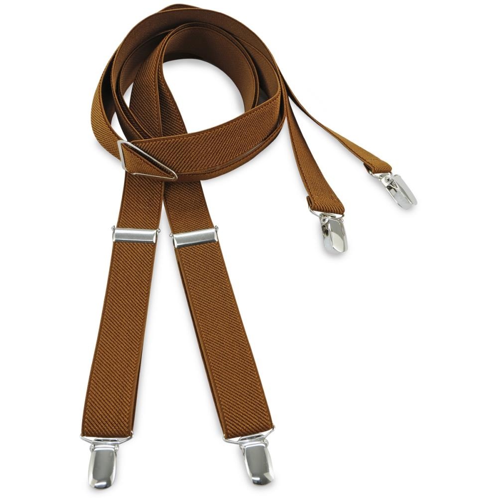 bretels bruin smal - 1