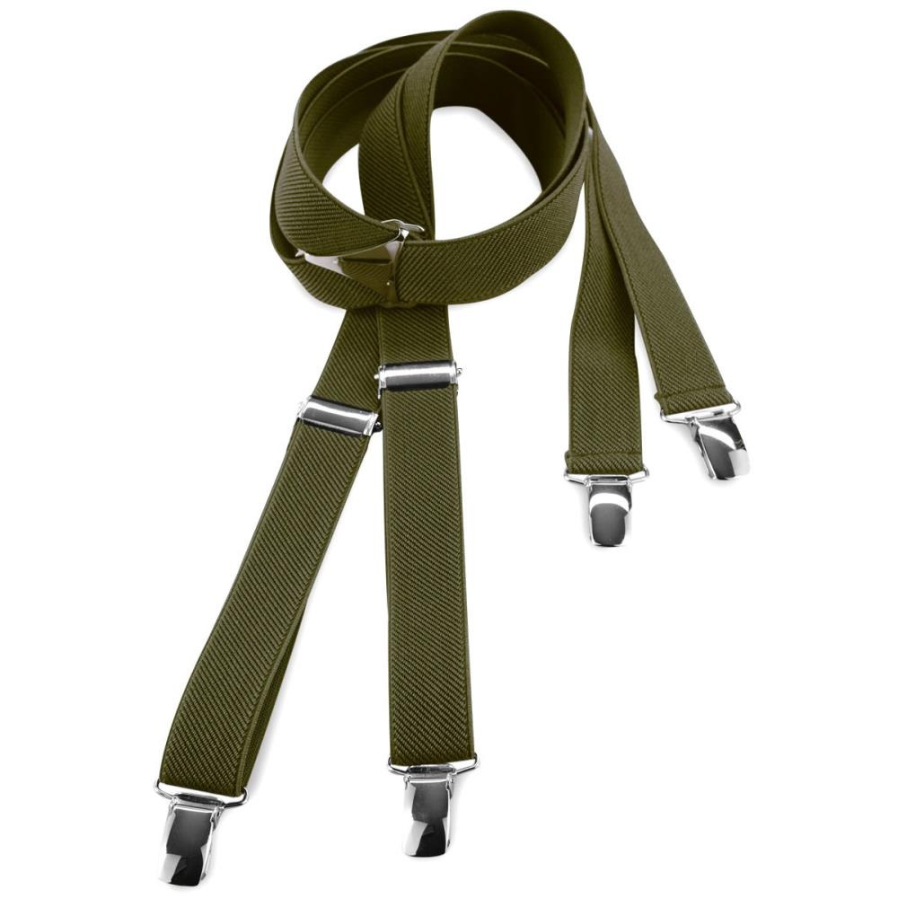 bretels legergroen smal - 1