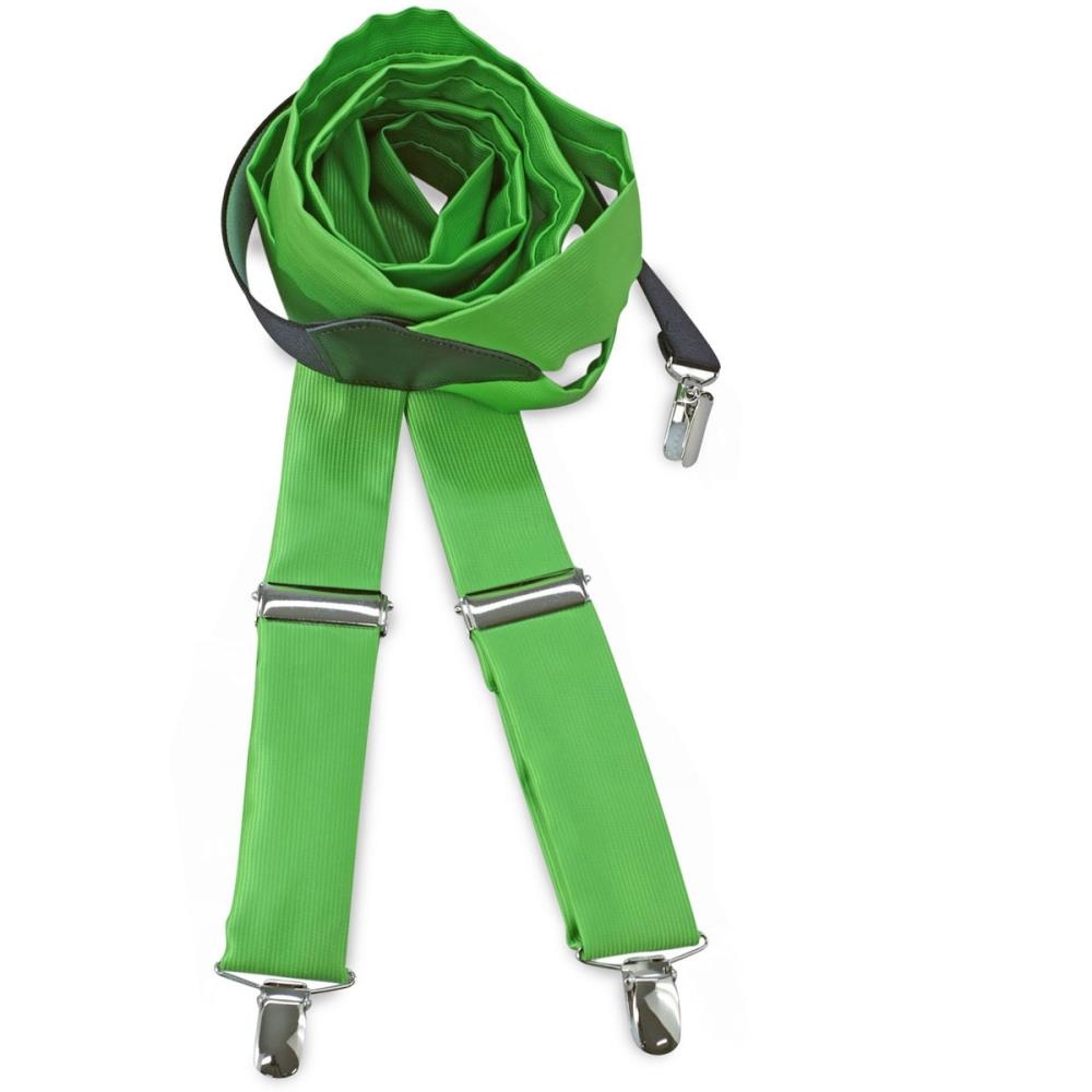 bretels polyester stof appelgroen repp - 1
