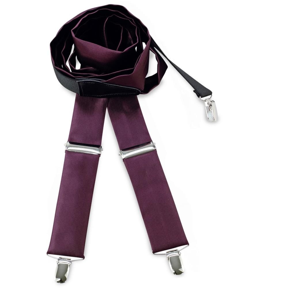 bretels polyester stof aubergine - 1
