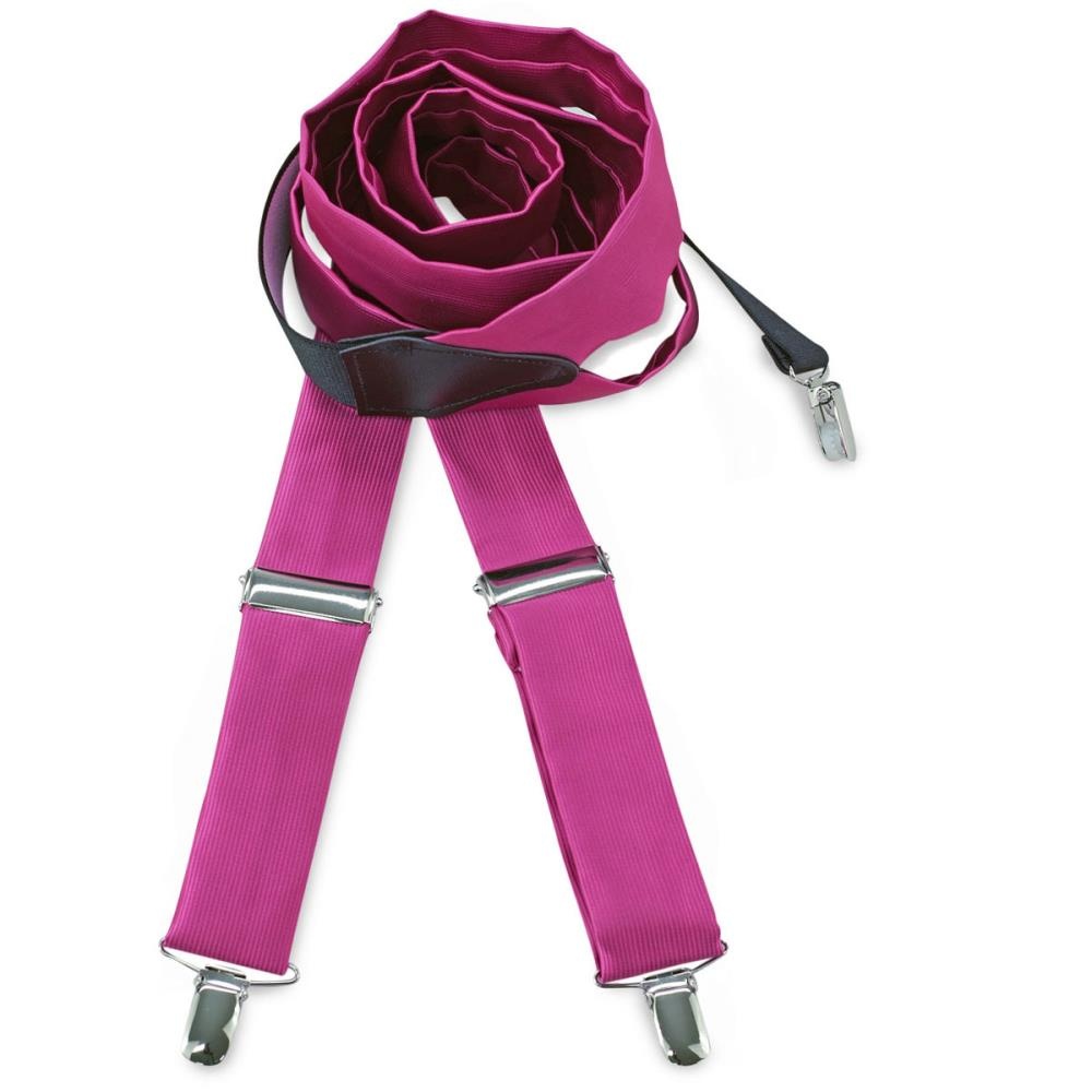 bretels polyester stof fuchsia - 1