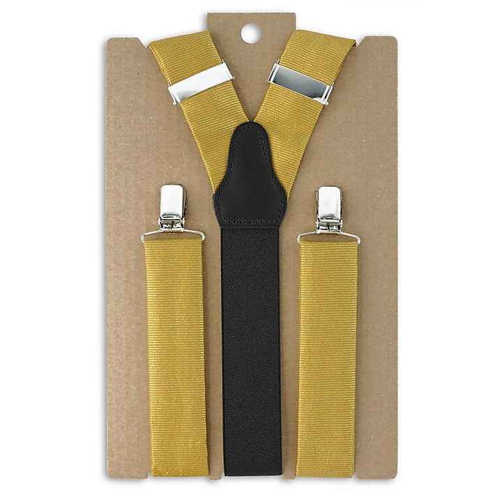 Bretels polyester stof goud