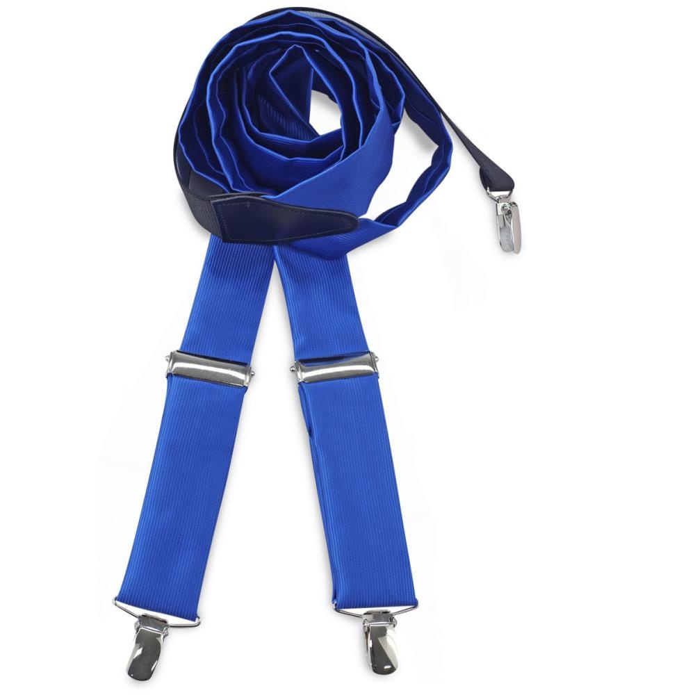 bretels polyester stof kobaltblauw - 1