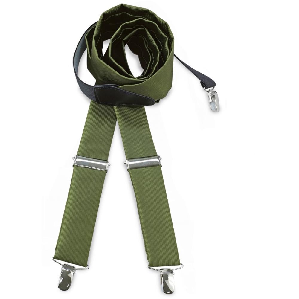 bretels polyester stof legergroen - 1