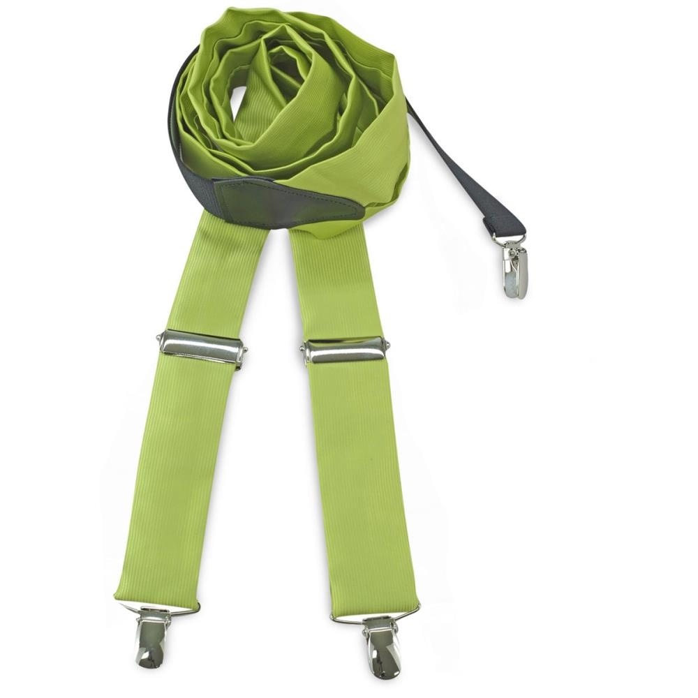 bretels polyester stof limegroen - 1
