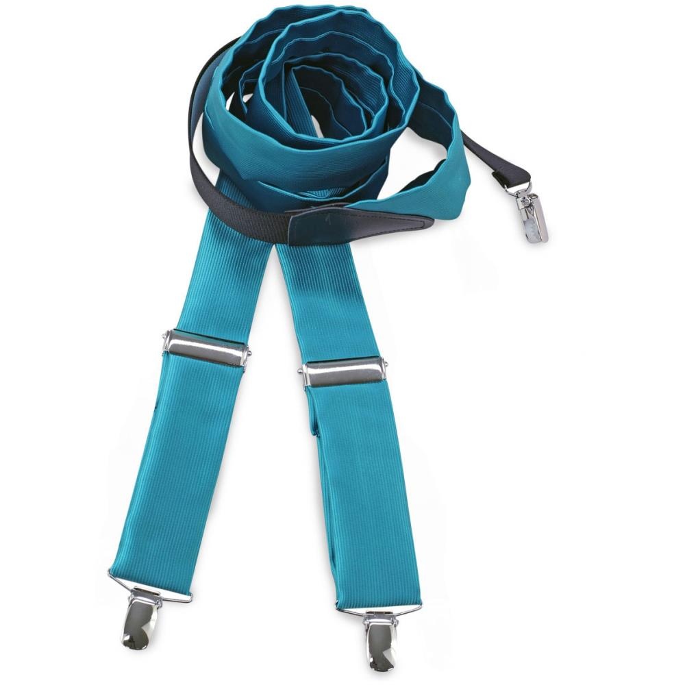 bretels polyester stof turquoise repp - 1
