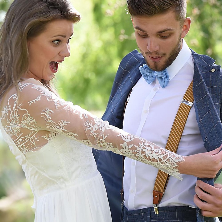 bretels Striped Gent cognac