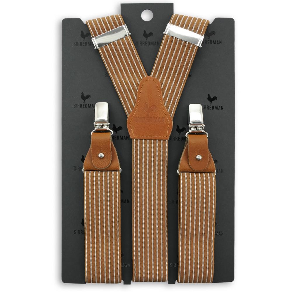 bretels Striped Gent cognac - 4