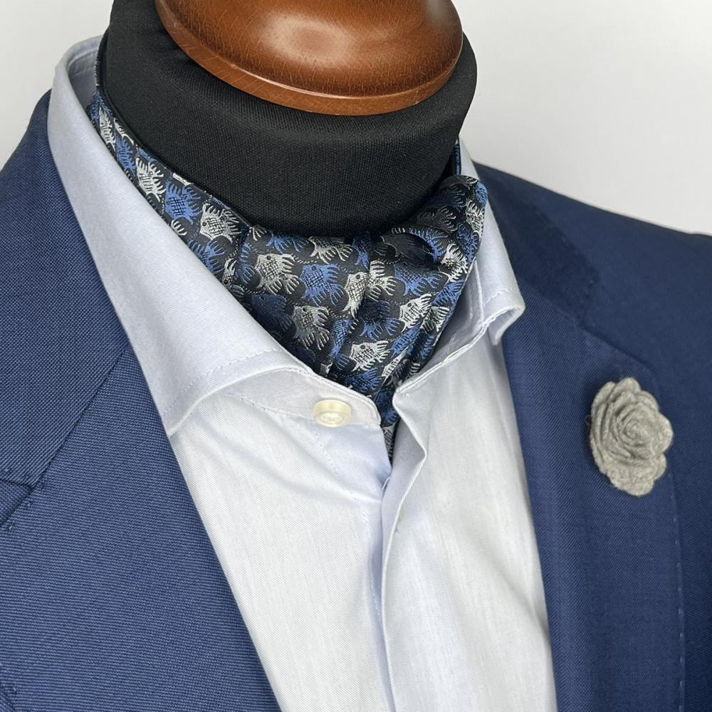 choker Fish Birds blue - 2