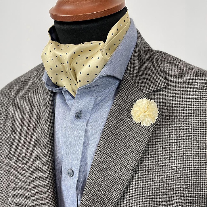 Choker Polkadots zachtgeel
