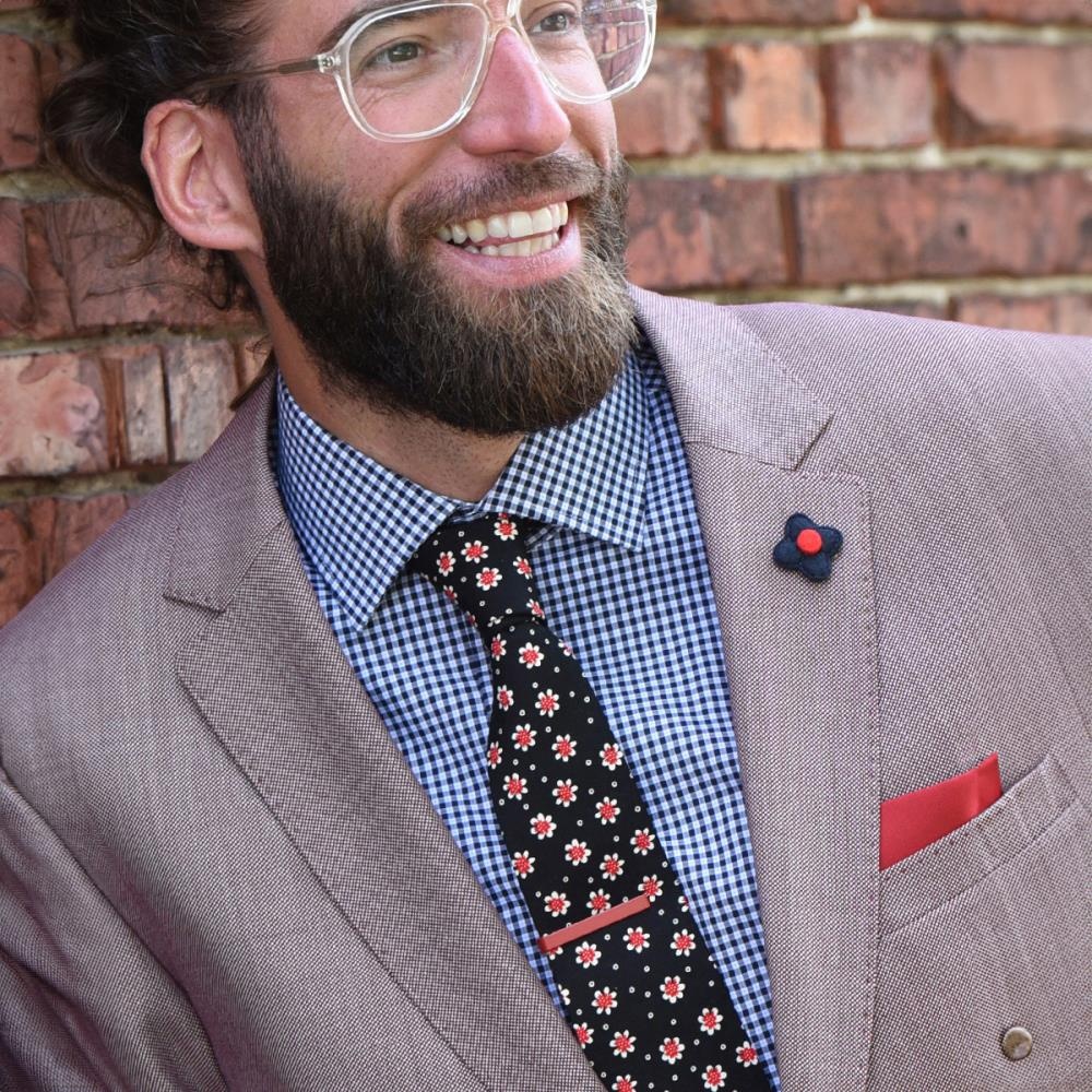 Dasspeld kort rood - 1