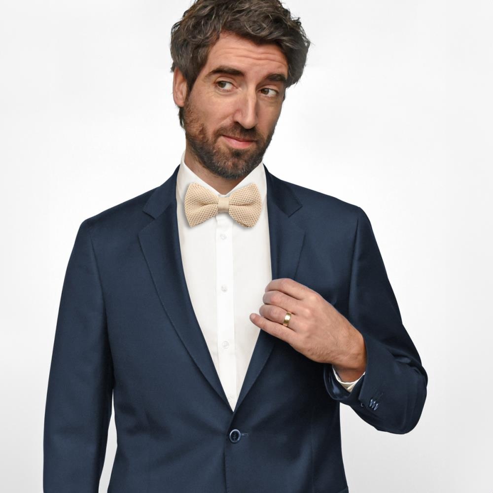 gebreide strik champagne - 2