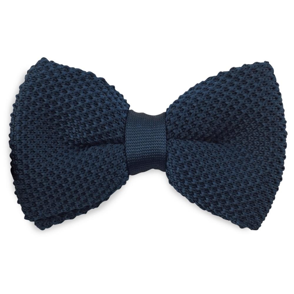 gebreide strik donkerblauw - 1
