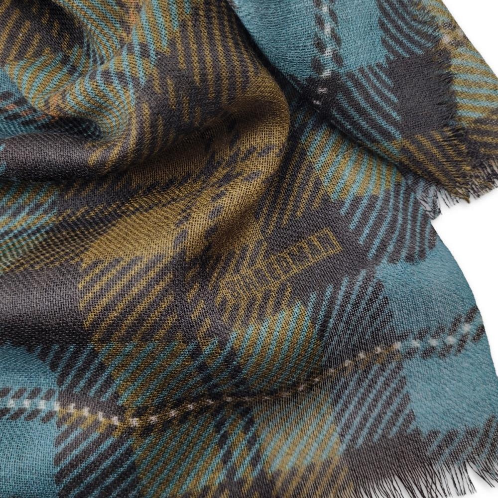 herensjaal Windsor Petrol-Brown - 4
