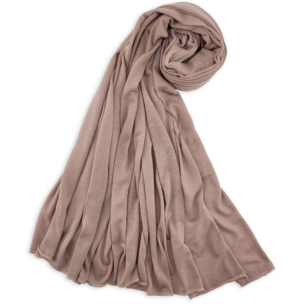 hoofddoek polyester jersey uni antique rose - 1