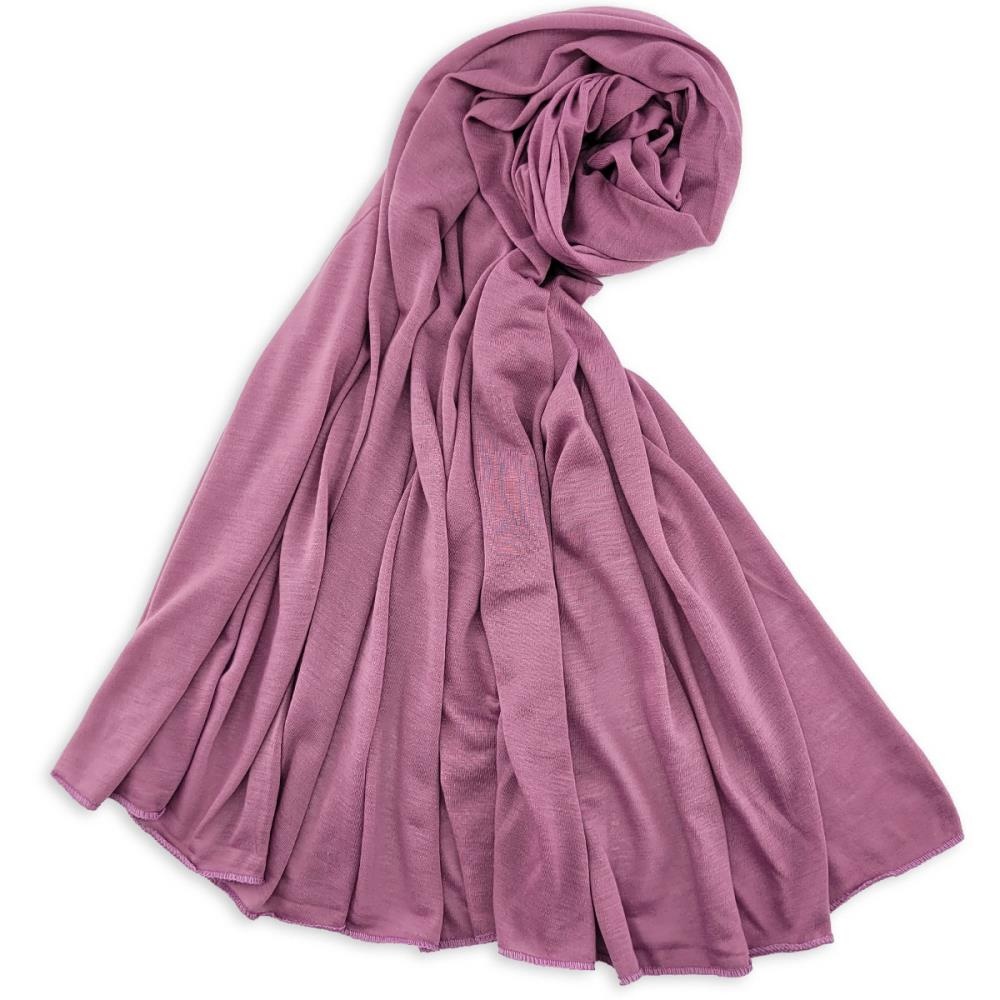 hoofddoek polyester jersey uni berry - 1