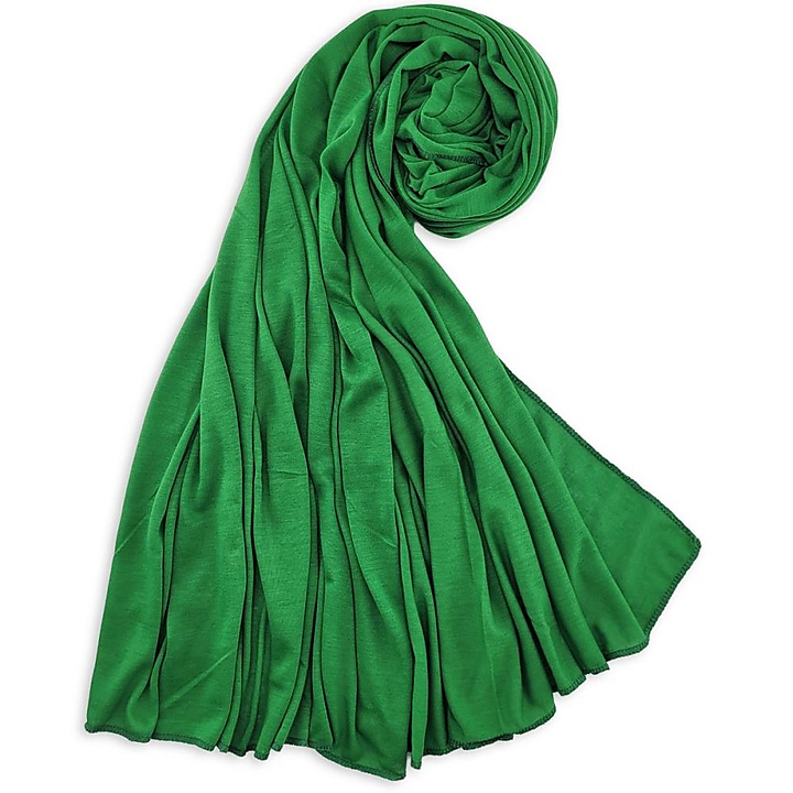 hoofddoek polyester jersey uni groen
