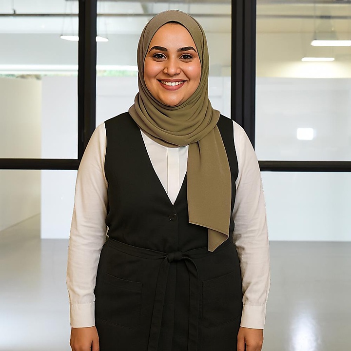 hoofddoek polyester jersey uni khaki