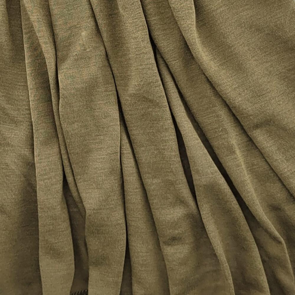 hoofddoek polyester jersey uni khaki - 3