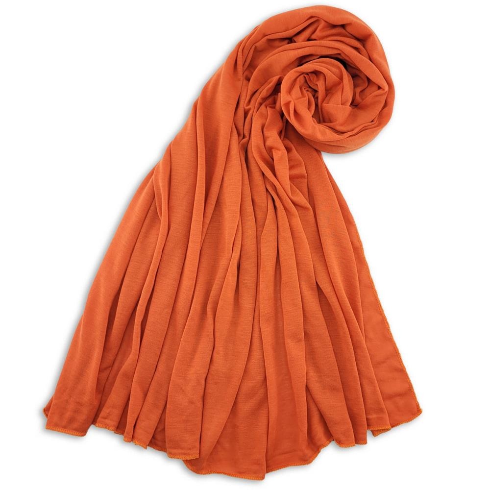 hoofddoek polyester jersey uni oranje - 1