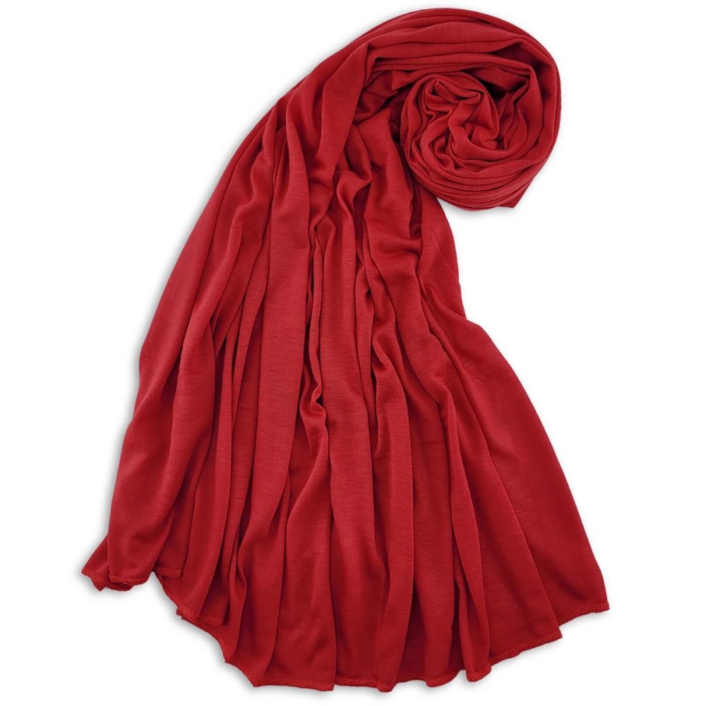hoofddoek polyester jersey uni rood - 1