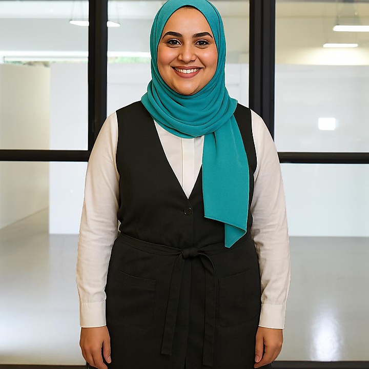 hoofddoek polyester jersey uni turquoise