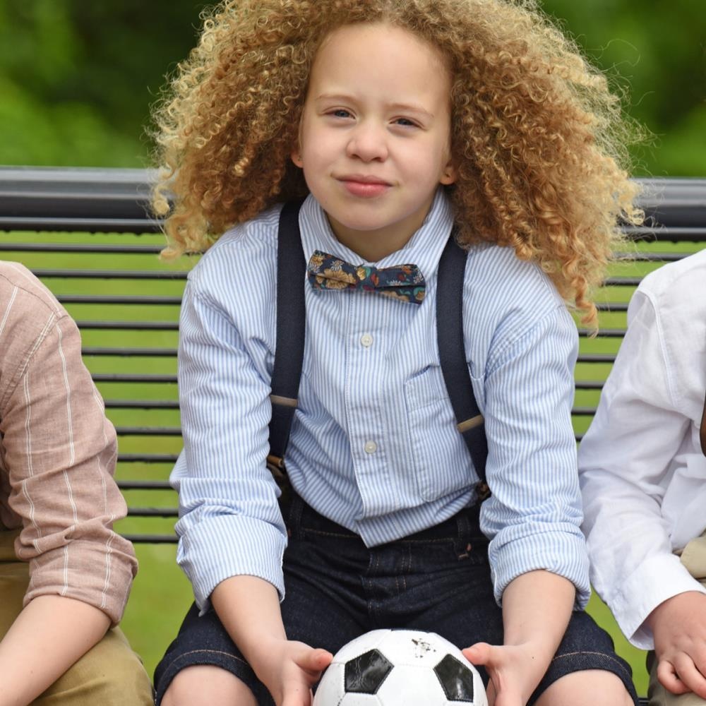 kids bretels combi pack Retro Ranonkel blauw - 1