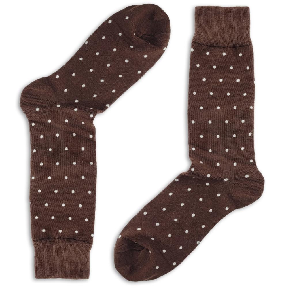 Lovely Socks Daily Dots bruin - 1