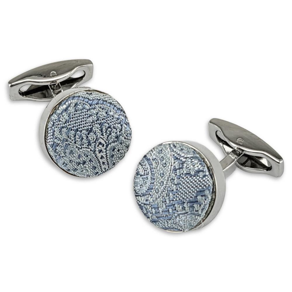 manchetknopen Eternal Paisley Light Blue - 1