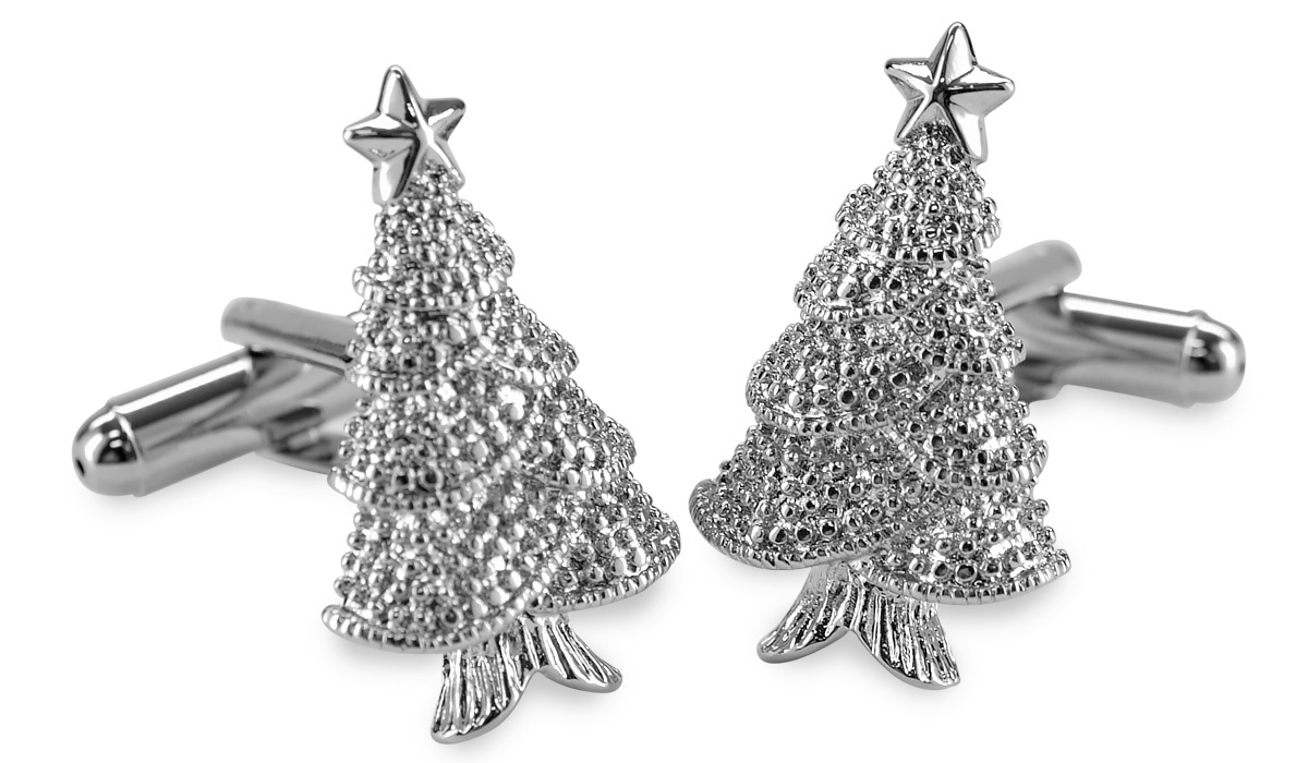Manchetknopen Kerstboom - 1