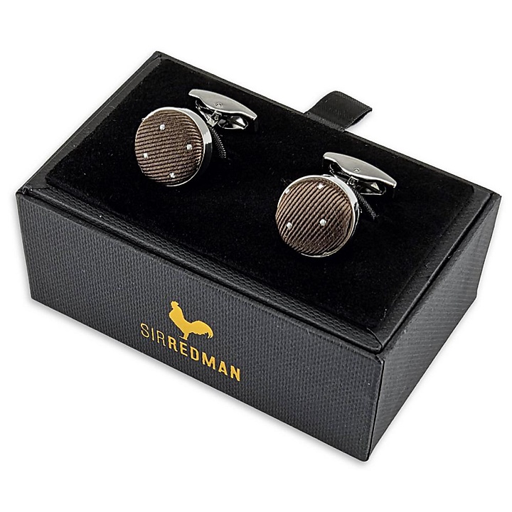 manchetknopen Mayfair Dots Brown
