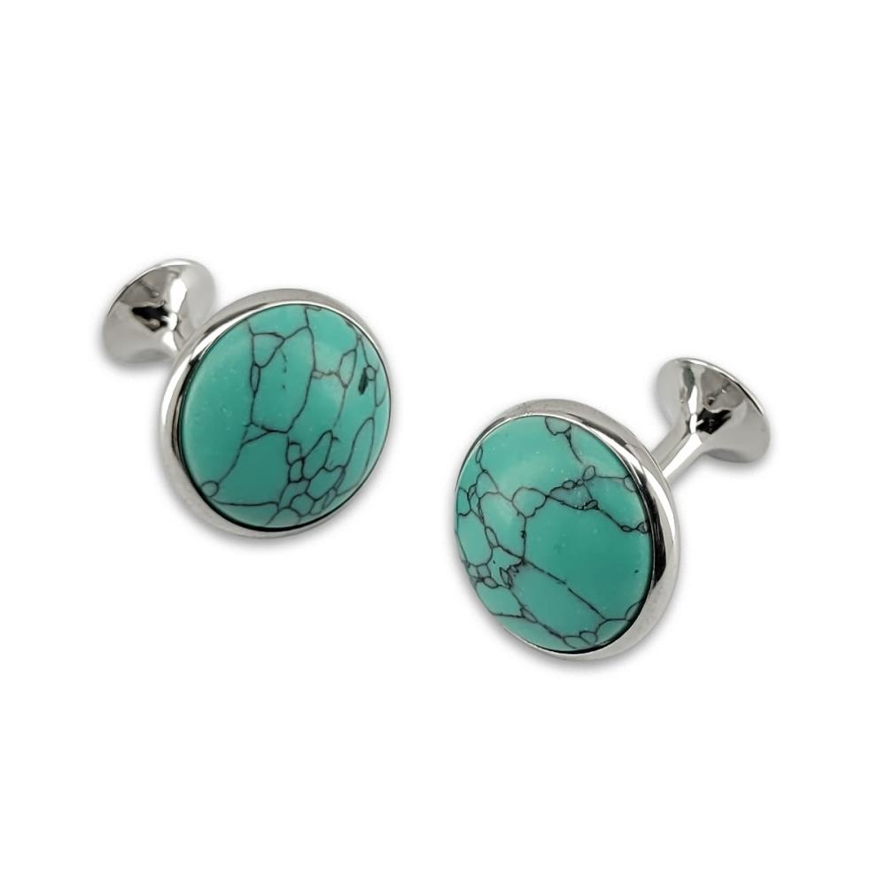 manchetknopen Western turquoise - 1
