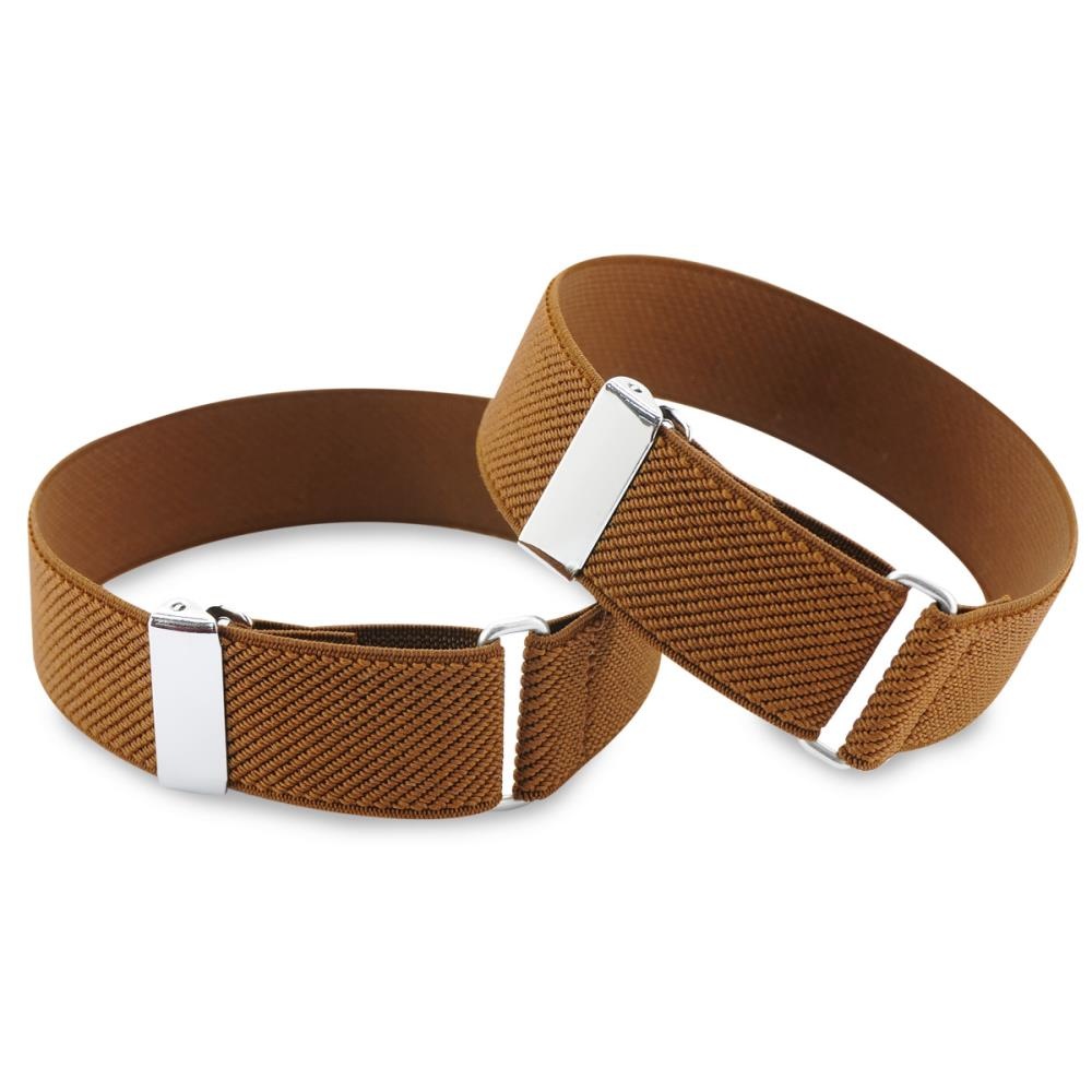 mouwophouders bruin elastiek - 1