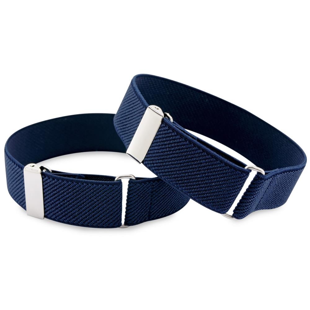 mouwophouders marineblauw elastiek - 1
