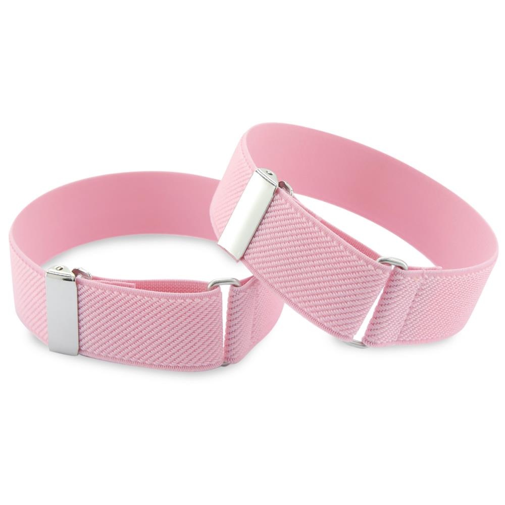 mouwophouders roze elastiek - 1