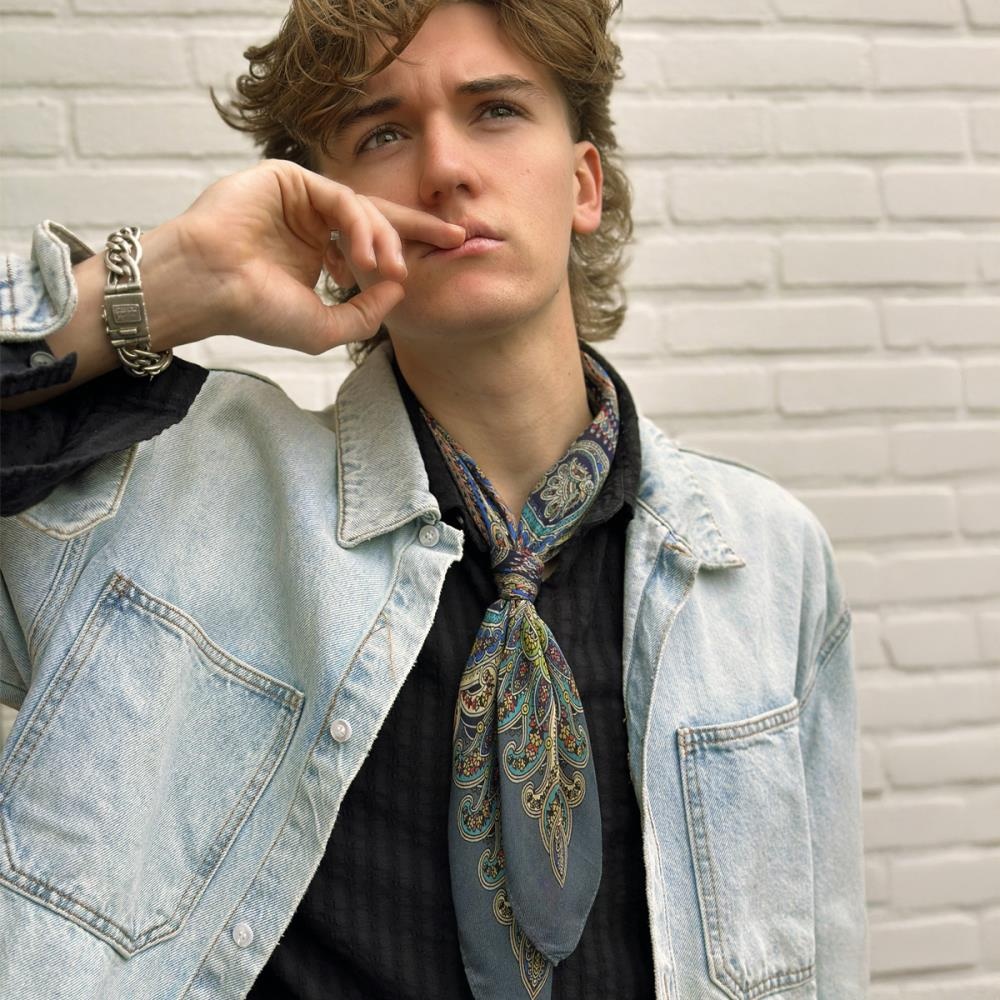 neckerchief Nikos grey-blue - 2