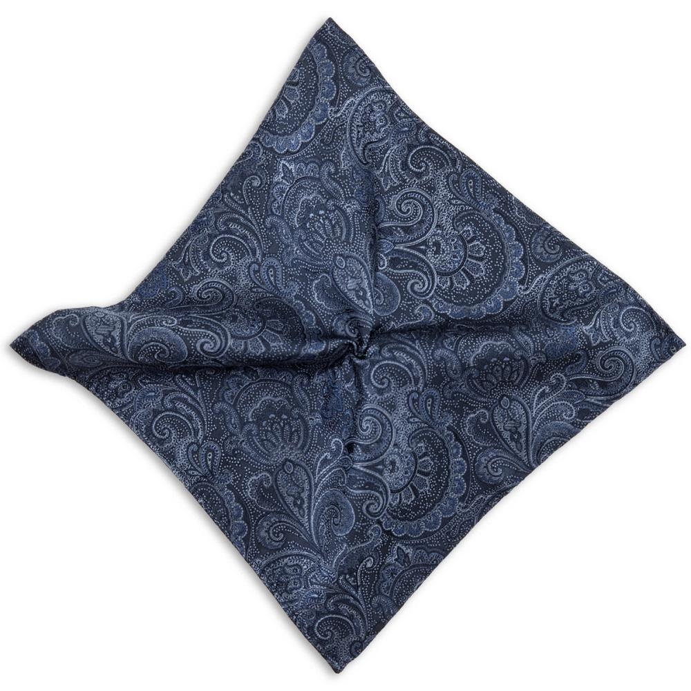 pochet Eternal Paisley Navy - 1