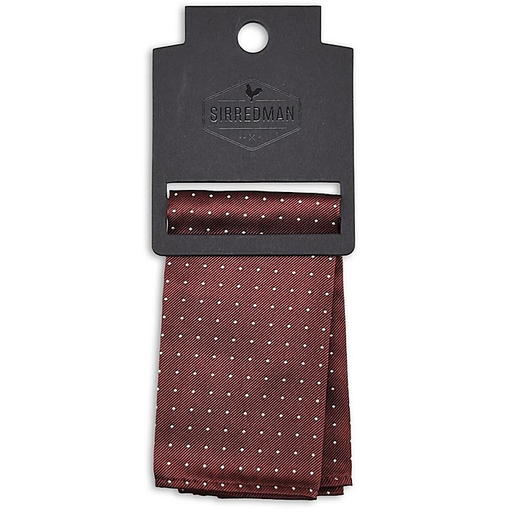 pochet Mayfair Dots Burgundy