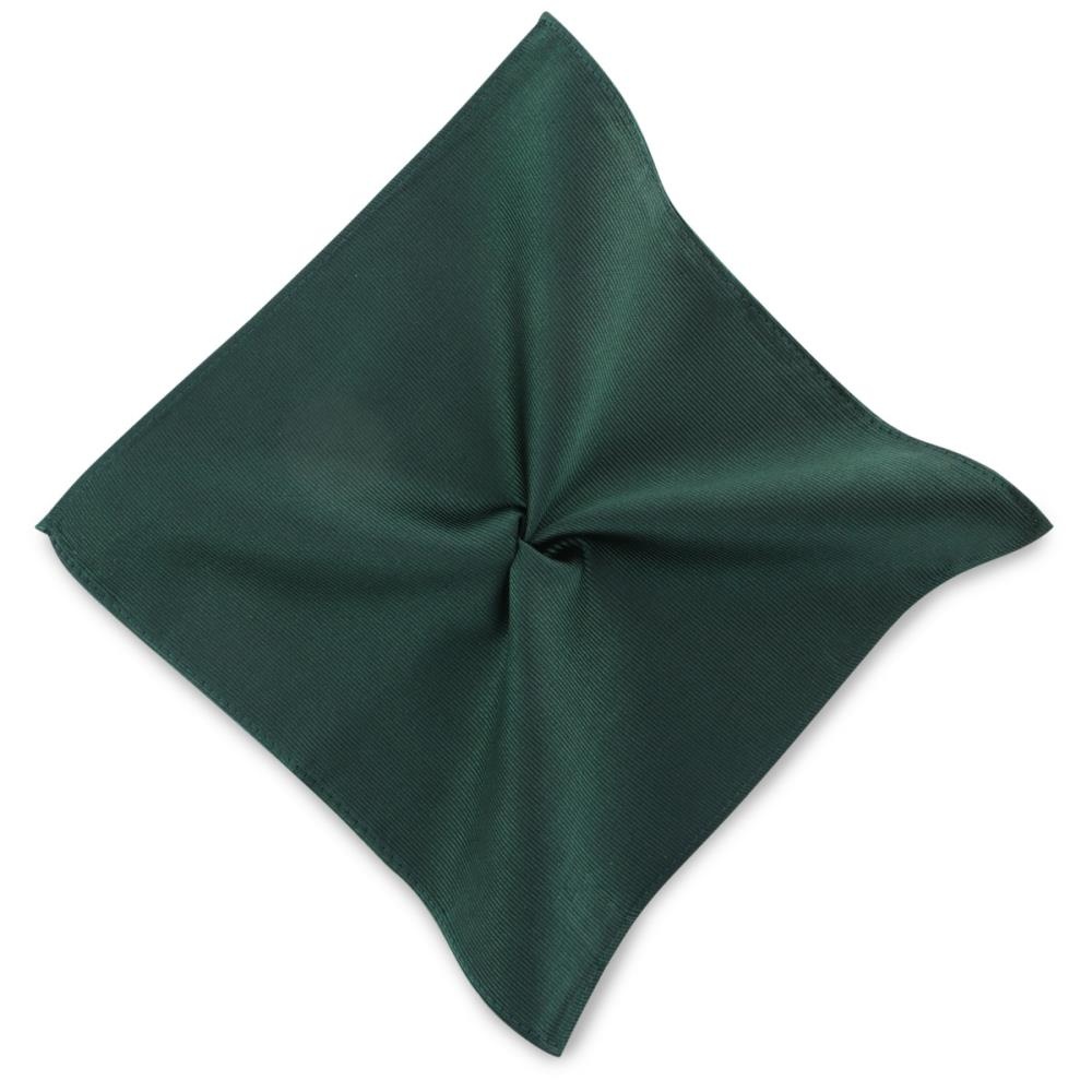 pochet zijde flessengroen repp - 2