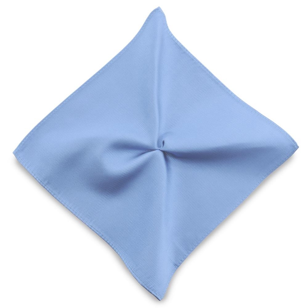 pochet zijde lichtblauw repp - 1
