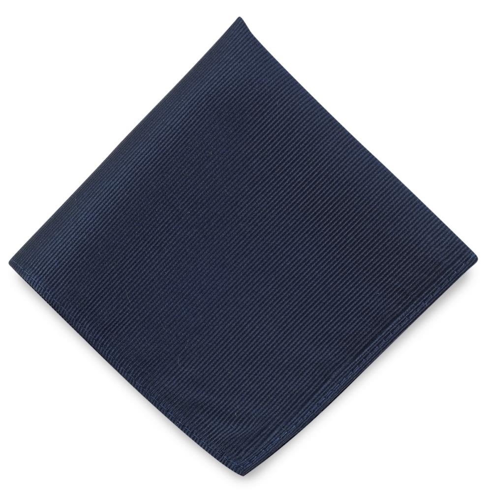 pochet zijde marineblauw repp - 2
