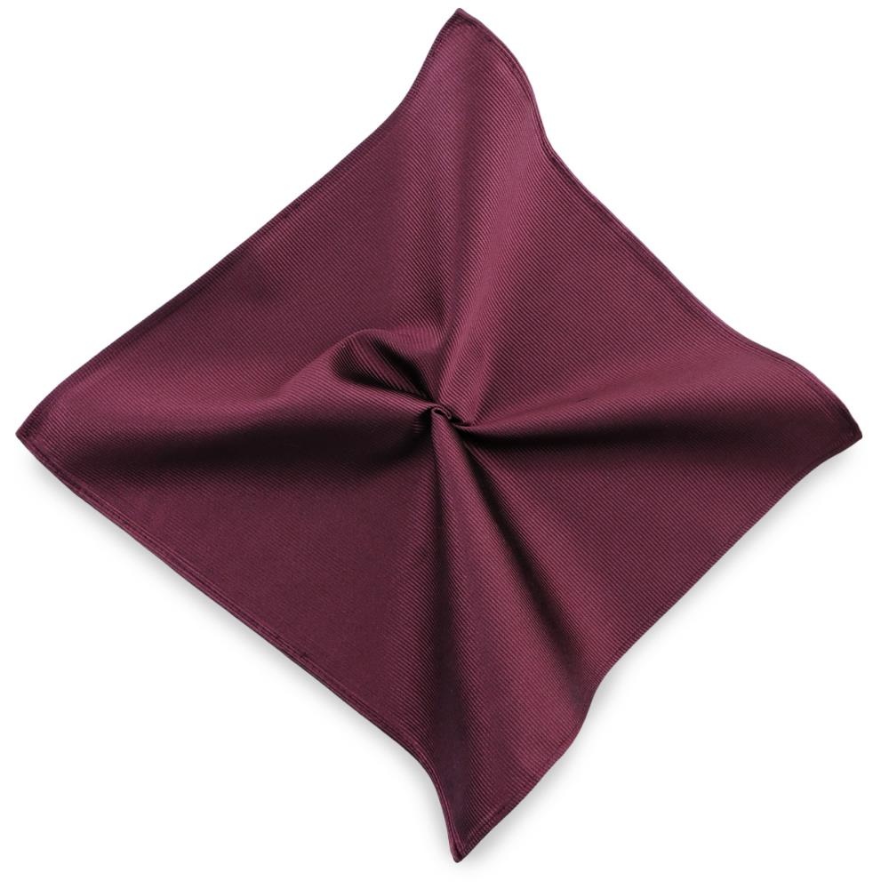 pochet zijde repp aubergine - 1