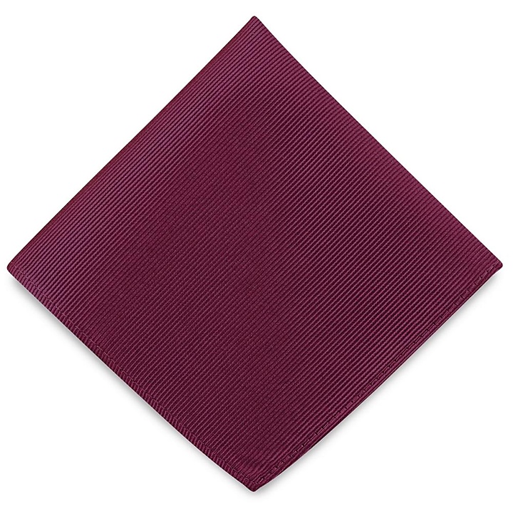 pochet zijde repp aubergine
