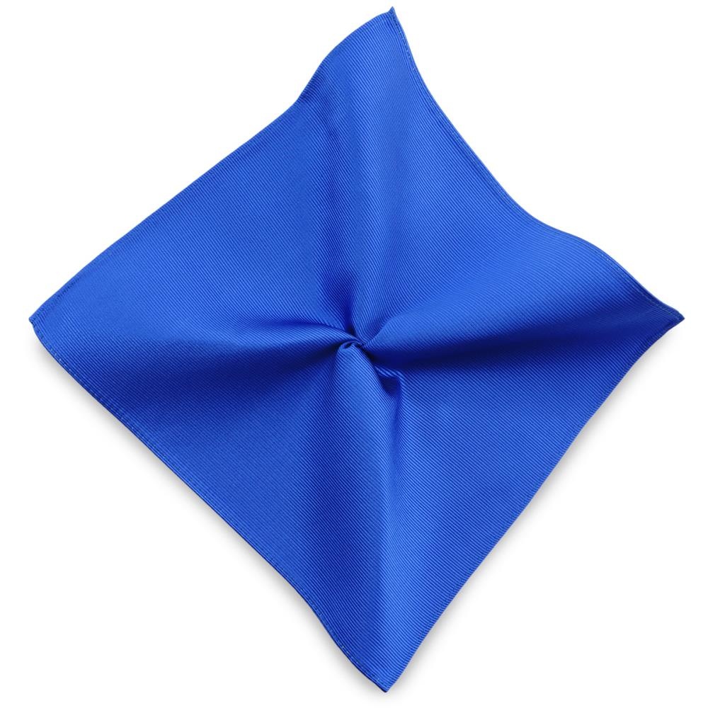 pochet zijde repp kobaltblauw - 1
