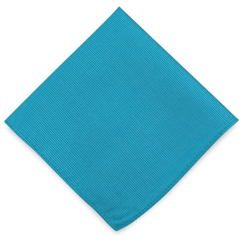 pochet zijde repp turquoise - 2