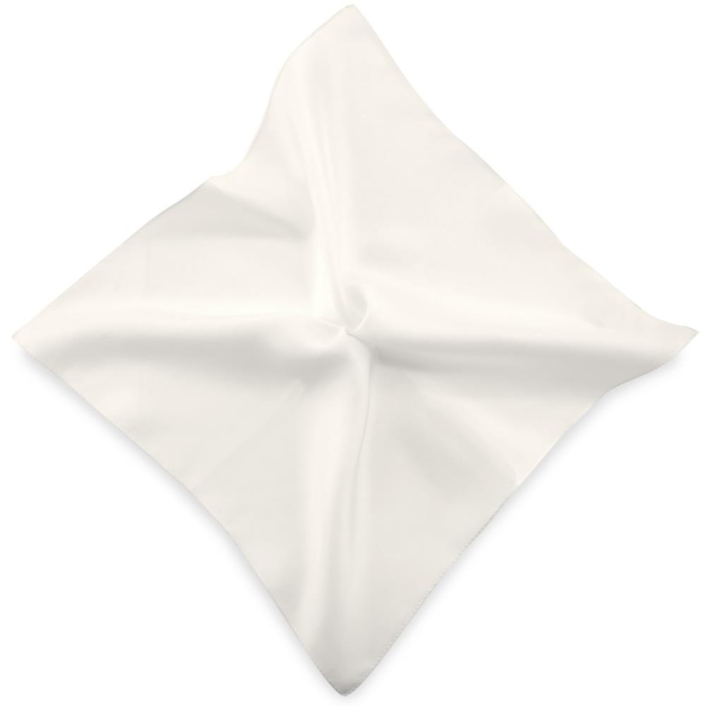 pochet zijde satijn wit - 1