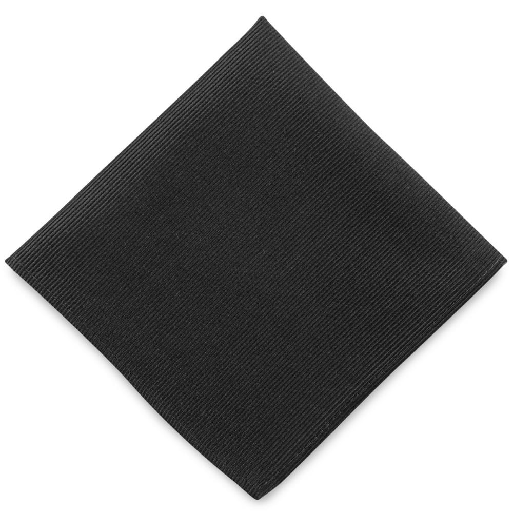 pochet zijde zwart repp - 2