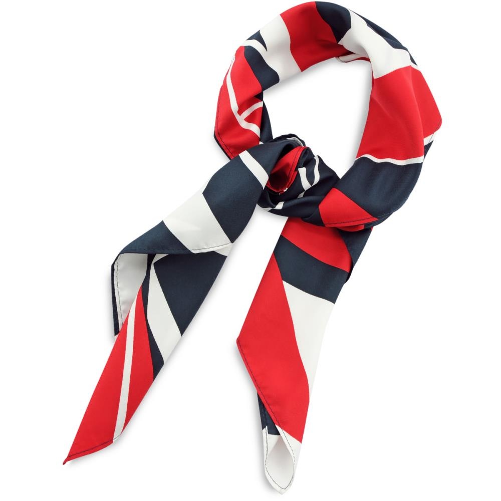 sjaal patroon navy rood vierkant - 1